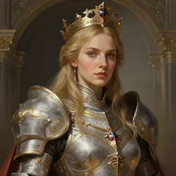 concept art portrait of imogen poots as a warhammer paladin by sasha tudvaseva, deep focus, intricate, elegant, regal, highly detailed, digital painting, artstation, concept art, matte, sharp focus, illustration, warhammer, fantasy, hearthstone, art by artgerm and greg rutkowski and alphonse mucha