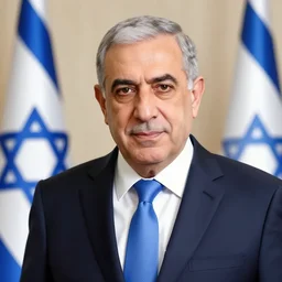 portrait of the prime minister of Israel Yair Lapid as a GTA v character. GTA v loading screen illustration by martin ansin, matt bors