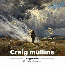 a wind stream running left to right. a figure in the center | painting by craig mullins