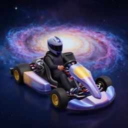 galaxy kart, in-game screenshot, 4k HD