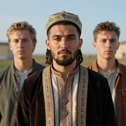 portrait of kazak, 8 k uhd, unreal engine, octane render in the artstyle of finnian macmanus, john park and greg rutkowski