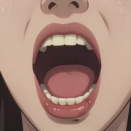 wide open queen mouth, close - up, cry, defiant, full lips, anatomy color photograph, light effect, hyper detailed, intricate, elegant, highly detailed, digital painting, artstation, concept art, matte, sharp focus, illustration, by dan mumford, yusuke murata, makoto shinkai, ross tran