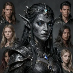 dark elf queen, highly detailed, d & d, fantasy, highly detailed, digital painting, trending on artstation, concept art, sharp focus, illustration, global illumination, shaded, art by artgerm and greg rutkowski and fuji choko and viktoria gavrilenko and hoang lap