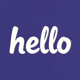 the text hello