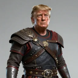 a screenshot of donald trump in god of war. 3 d rendering. unreal engine. amazing likeness. very detailed. cartoon caricature