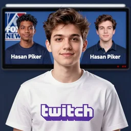 a photo of twitch streamer hasanabi, hasan piker, twitch streamer, 9/11, fox news, digital art, 4k