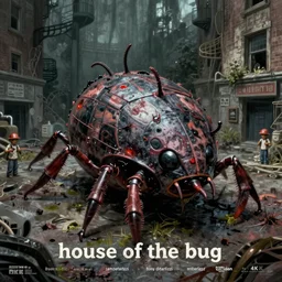 concept illustration from the'0 0 s supernatural thriller'house of the bug ', a high quality high detail digital matte painting by david mattingly and samuel araya and tony diterlizzi and michael whelan, hd 4 k 8 k, realistic hyperdetailed scene painting, photorealistic lighting, urban horror aesthetic, composition and scene layout inspired by gregory crewdson and brendon burton.
