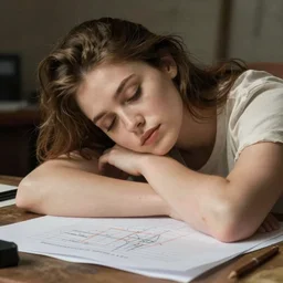 architectural portrait of an exhausted architect