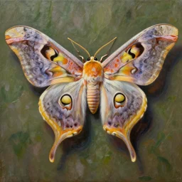 photo of the alien moth, colorful, highly detailed, ornate wings, hyper realistic oil painting, stunning, beautiful