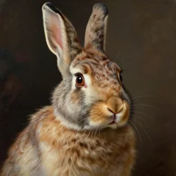 bear rabbit hybrid character portrait, painting by sargent and leyendecker and greg hildebrandt, james gurney, apollinaris vasnetsov, savrasov levitan polenov, studio ghibli style, high fantasy, detailed fur, intricate details