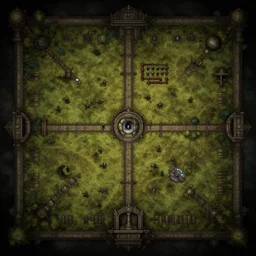 dungeon map by dysonlogos, 1 0 foot, map of tomb of horror,