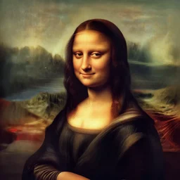 an Afro American girl as Mona Lisa by Jacob Lawrence. details, smooth, sharp focus, illustration, realistic, cinematic, artstation, award winning, rgb , unreal engine, octane render, cinematic light, macro, depth of field, blur, red light and clouds from the back, highly detailed epic cinematic concept art CG render made in Maya, Blender and Photoshop, octane render, excellent composition, dynamic dramatic cinematic lighting, aesthetic, very inspirational, arthouse
