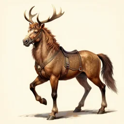 Full body shot of a male dnd centaur, intricate dnd character drawing, by Clyde Caldwell, trending on artstation, hyper detailed, vibrant colors