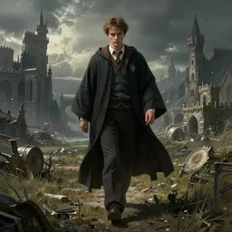 hp lovecraft walking in dreamlands, digital art, realistic, surrealistic, artstation, detailed