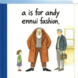 a is for andy ennui fashion, illustrated by edward gorey, lagerstedt, larson