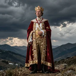 jetstream sam from mgr dressed as european monarch