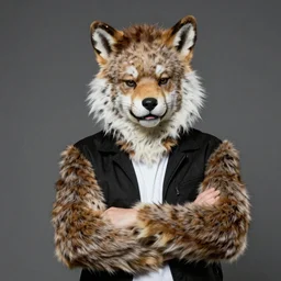 Elon Musk in a fursuit