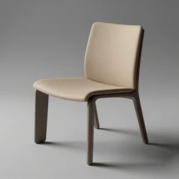 rendering of chair, curved edge, designed by zahahadid