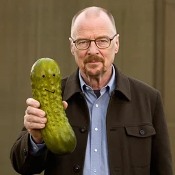 walter white as an pickle