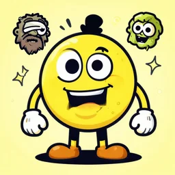 funny character designs, goofy silly, graphic art