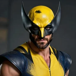 keanu reeves as wolverine with yellow mask digital art 4 k detailed super realistic