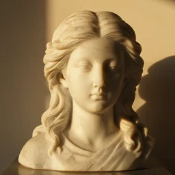 vagrant as a marble statue, ultra detailed, golden hour, indoors, f 1. 4, 4 0 0 0 k