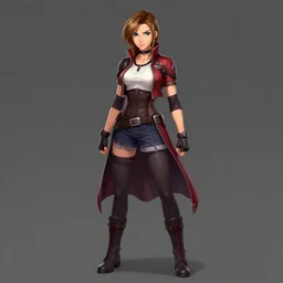 full body shot of aerith gainsborough, concept art trending on artstation