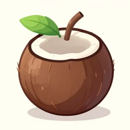 it's the coco fruit ( it's the coco fruit ),, silly, cartoon, vector graphics, global lighting, digital art, artstation
