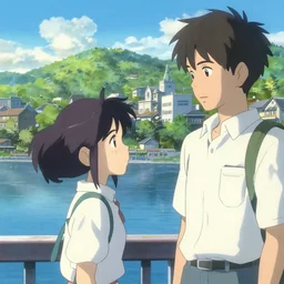 water city, art by makoto shinkai and alan bean, yukito kishiro