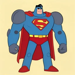 megatron as superman from superfriends, 8 0 s cartoon