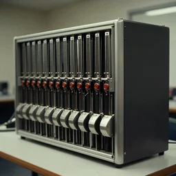 movie still 4 k uhd 3 5 mm film color photograph of a old eniac computer