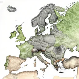 europe map by mc escher