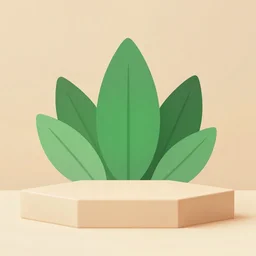 3 d background product, beige background, podium. stand to show cosmetic product. 3 d stage, display podium, 3 d render, display, scene with leaf, vector, background, showcase on pedestal, geometric platform