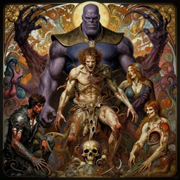 the platonic ideal of niander wallace, bladerunner 2 0 4 9 and opium cletus kasady ultimate carnage thanos dementor wild hunt doctor manhattan chtulu nazgul mandelbulb davinci, d & d, fantasy, ego death, detailed, intricate, hyperrealism, intense, scary, decay, art by artgerm and greg rutkowski and alphonse mucha