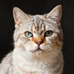 cat with a human moustache