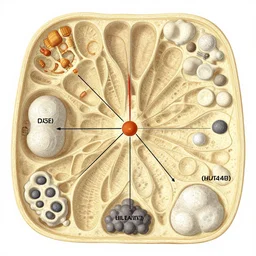 schematic overview of the siliceous components of diatom cell walls