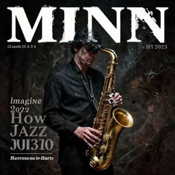 imagine how jazz music looks like, abstract, dark, melancholic, mind blowing, insightful, philosophical, cover story of mind magazine 2 0 3 0,