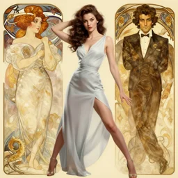 modern woman | hyperrealistic | action pose | digital painting | trending on artstation | pinup portrait | clean | illustration | dressed | unreal engine 5 | 8 k resolution | by greg rutkowski alphonse mucha gustav klimt and mel ramos