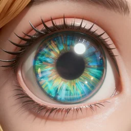 Alcie from wonderland with big round infinity mirrors for eyes ultra realistic 8k insane level of detail