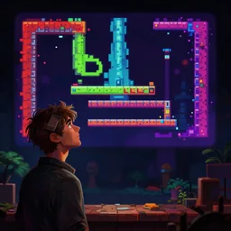tom waits gameplay still frame, 4 colors, pixel art, retro, splash screen, level design, high contrast, background, deep focus, highly detailed, dramatic lighting, digital painting, artstation, concept art, matte, greg rutkowski, moebius, illustration.