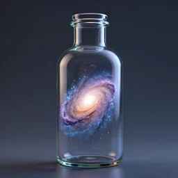 milky-way contained in a glass bottle, 4K, unreal engine, octane render -6