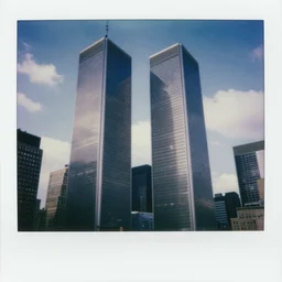 1 9 9 0 s polaroid of the twin towers wtc