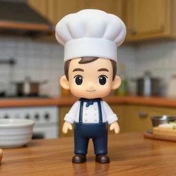 zuckerberg as nendoroid as a chef as nendoroid by in the kitchen as nendoroid, kodak film