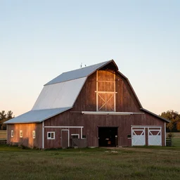 a barn in the countryside, reamatic lighting, edward harrison compton