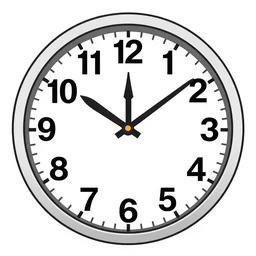 vector drawing clock arabic numerals