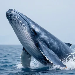 photograph of whale, close up