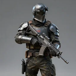 one soldier modern era gear and armor and standard weapons laser guns army trending on artstation realistic hd 4 k