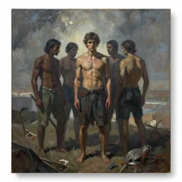 the end of humanity, a masterpiece by rodrigo martinez, best painter in the world