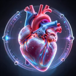 anatomical heart!!! organ, electron tube stargate portal, mass effect, tron, neon, hyper realistic, concept art, high key lighting, intricate, hyper detailed, smooth, high contrast, neon, volumetric lighting, octane, vray ethereal, symmetrical, moebius, greg rutkowski, huifeng huang, artgerm, beeple, jim lee